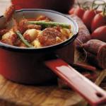 Polish Stew of Sausages and Beans Dinner