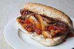 Italian Grilled Sausage and Peppers Hoagie Appetizer