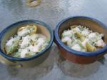 American Spinach Gorgonzola Walnut Shells With Parmesan Cream Appetizer