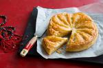 French Almond Custard and Puff Pastry Pie galette De Rois Appetizer