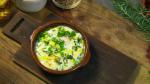 French Baked Taleggio Eggs with Preserved Lemon and Parsley Appetizer