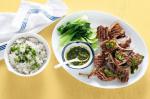 Thai Lamb Cutlets With Nam Jim And Coconut Rice Recipe Dinner