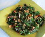 Thai Asian Sauteed Spinach Appetizer