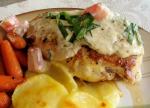 British Chicken Breasts With Creamy Basil Sauce Appetizer
