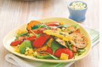 Grilled Sweet Potato Corn And Capsicum Salad Recipe recipe