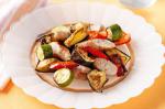 American Roasted Sausages and Vegies Recipe Appetizer