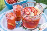 American Strawberry and Lime Sparkling Punch Recipe Dessert