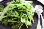 Chinese Ginger Stirfried Chinese Greens Recipe Appetizer