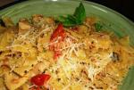 American Farfalle bow Tie Pasta With Chicken  Sundried Tomatoes Dinner