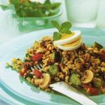 American Salad with Maize and Wheat Appetizer