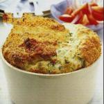 American Cheese Souffle with Rzezucha Appetizer