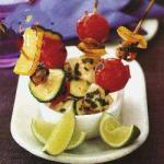 Skewers with Monkfish and Bivalve Molluscs recipe