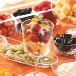 American Summertime Fruit Trifles Dessert