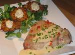 American Ginger Tuna With a Wasabi Drizzle and Kumara Ginger Fritters Appetizer
