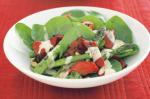 Canadian Chargrilled Red Capsicum Asparagus And Baby Spinach Salad Recipe Appetizer