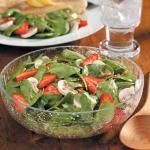 American Strawberry Mushroom Spinach Salad Appetizer