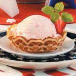 American Strawberry Orange Ice Cream Dessert