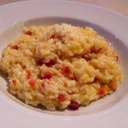 American Risotto with Saffron and Bacon in the Pressure Cooker Dinner