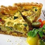 American Savory Cake with Ricotta and Courgette Appetizer