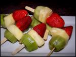 American Fruit Skewers for Children and Adults Too  Child Safe Dessert