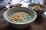 American Broccoli Soup With Sharp Cheddar Appetizer