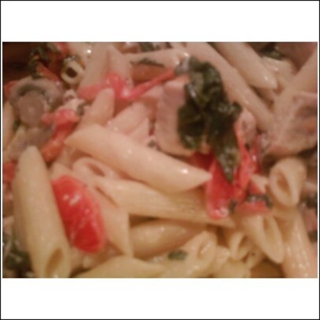 American Chicken and Spinach Pasta 1 Appetizer