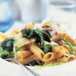 American Pasta with Broccoli and Chickpeas Appetizer