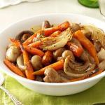 American Savory Roasted Carrots with Mushrooms Appetizer