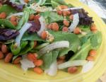 American Baby Greens and Garlicky White Bean Salad Dinner