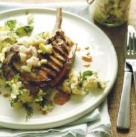 Australian Pork Chops with Apple Fennel Relish Dinner
