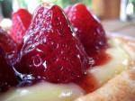 American Strawberry Lemon Curd Tart Dessert