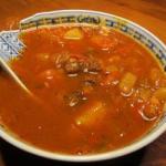 American Goulash Soup with Potatoes Appetizer
