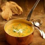 Pumpkin Soup with Kaki and Curry recipe