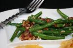 American Garlic Green Beans With Bacon Dinner