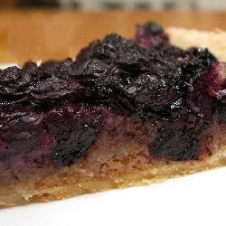 American Almond Cake and Blueberries Dessert