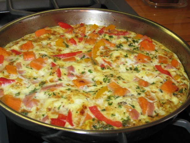 American Ham and Vegetable Frittata 1 Dinner