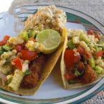 Mexican Fish Tacos Breaded and Fried Appetizer