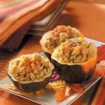 American Acorn Squash with Leftover Stuffing Appetizer