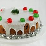 American Christmas Cake of Dried Fruit Dessert