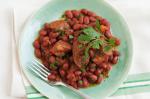 British Smoky Sausages And Beans Recipe Appetizer