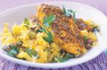 British Chermoula Fish With Pistachio Saffron Rice Recipe Dinner