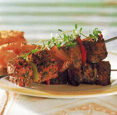 Shish Kebabs With Peppers And Herbs recipe
