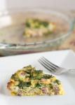 American Crustless Ham and Cheese Quiche Appetizer