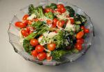 American Parmesan Broccoli With Cherry Tomatoes Appetizer