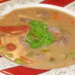 American Broth of Lamb and Vegetables Appetizer
