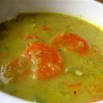 American Soup of Leeks and Carrots Curry Appetizer