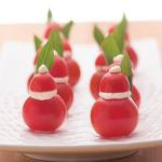 American Tomato and Goat Cheese Santas Appetizer