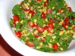 American Arugula Fresh Corn and Tomato Salad Appetizer