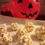 American Balls of Popcorn with Marshmallows Dessert