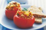American Baked Tomatoes With Cheesy Rice Filling Recipe Appetizer